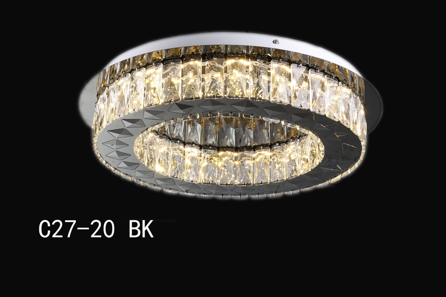 Kristall Led Deckenleuchte C27-20BK