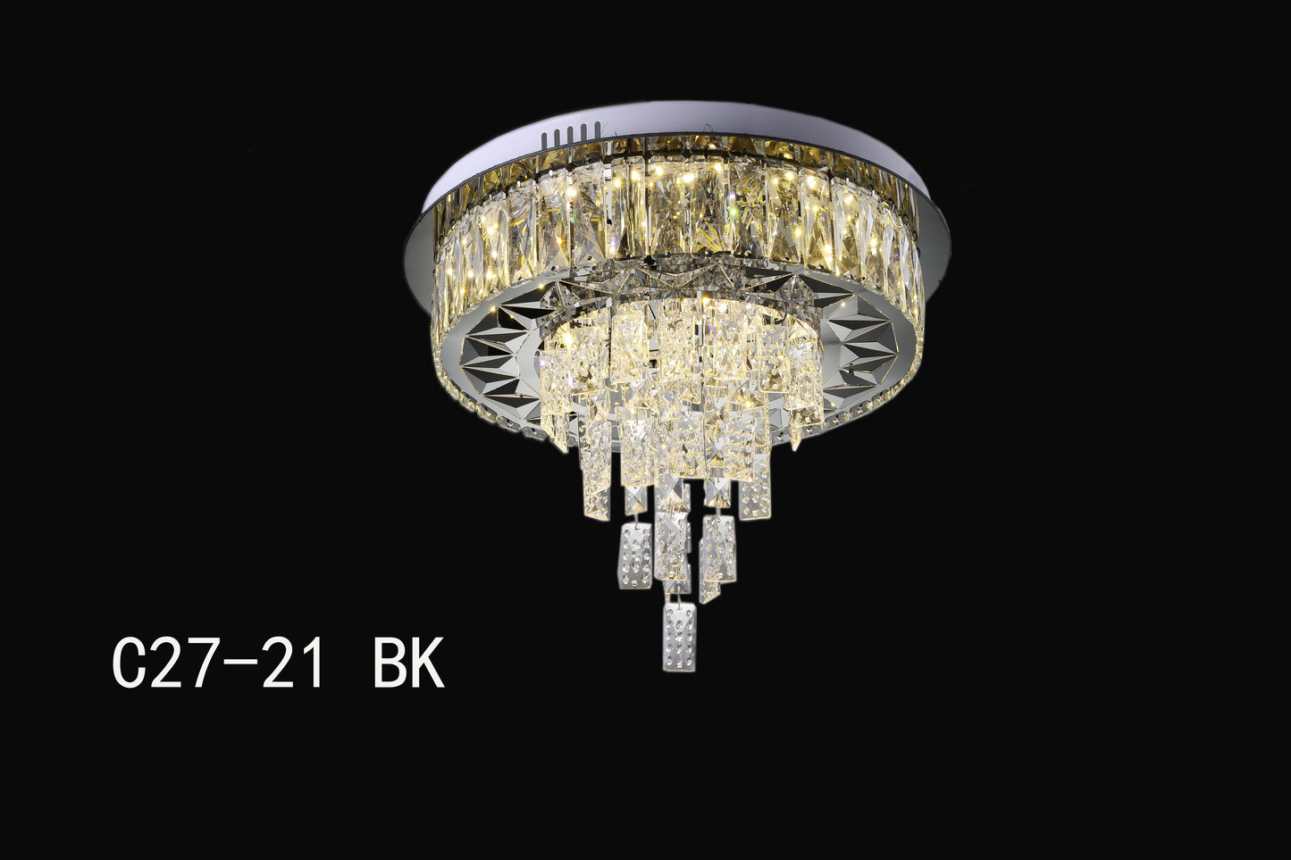 Kristall Led Deckenleuchte C27-21BK