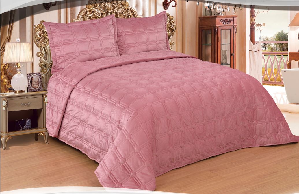Bettüberwurf Ipek Pink 260 x 250 cm