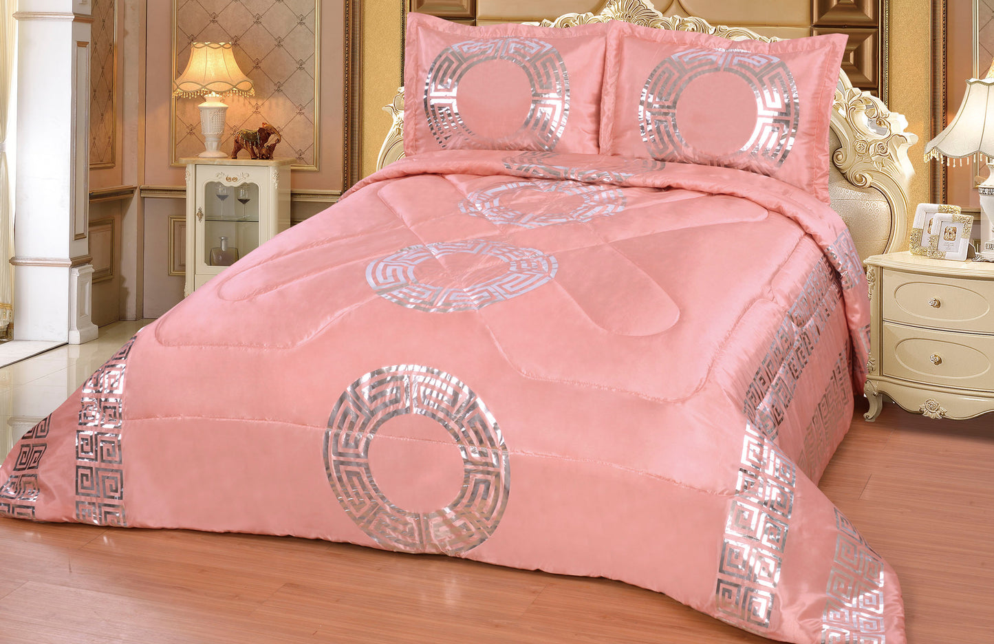 Bettüberwurf Sultan Pink 260 x 250 cm