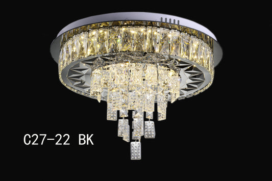 Kristall Led Deckenleuchte C27-22BK