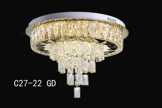 Kristall Led  Deckenleuchte C27-22GD